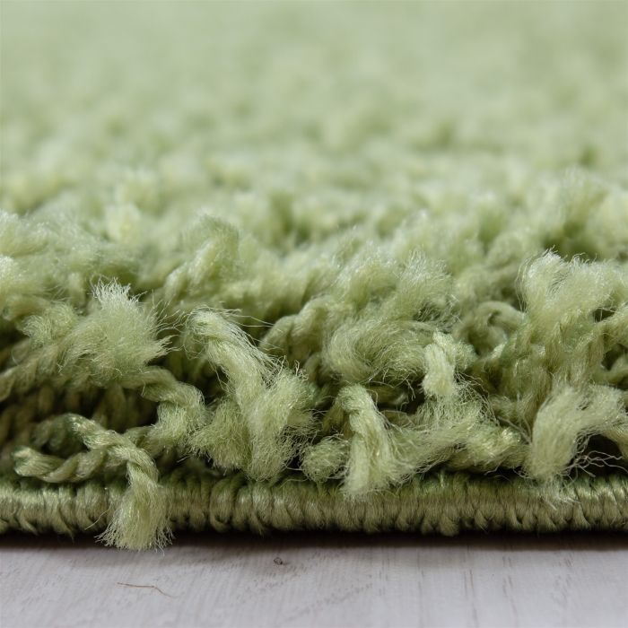 Life Shaggy vloerkleed hoogpolig rechthoek 80x150cm groen