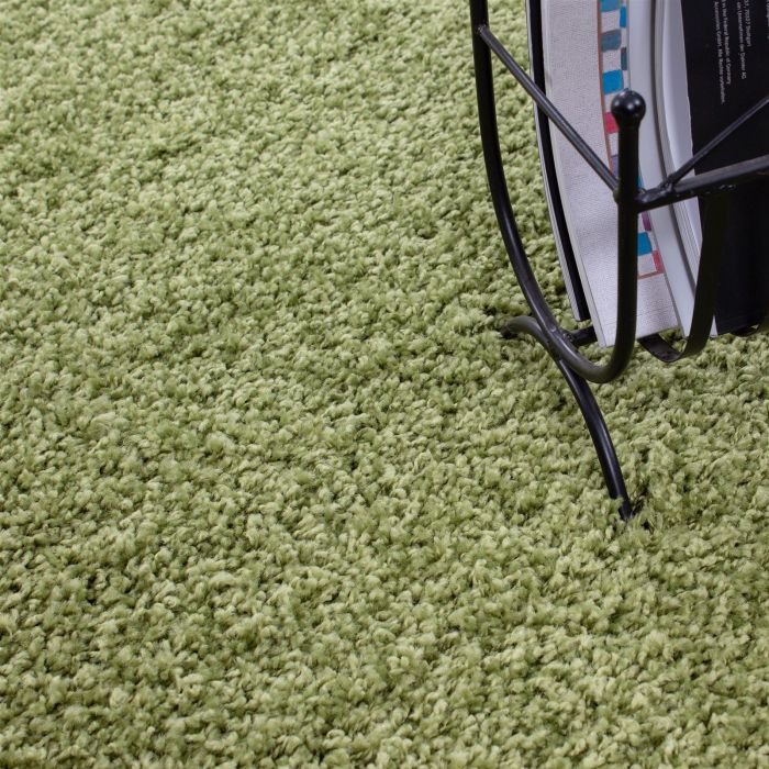 Life Shaggy vloerkleed hoogpolig rechthoek 80x150cm groen