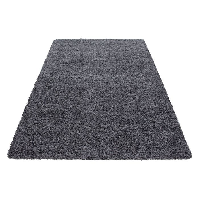 Life Shaggy vloerkleed hoogpolig rechthoek 140x200cm grijs