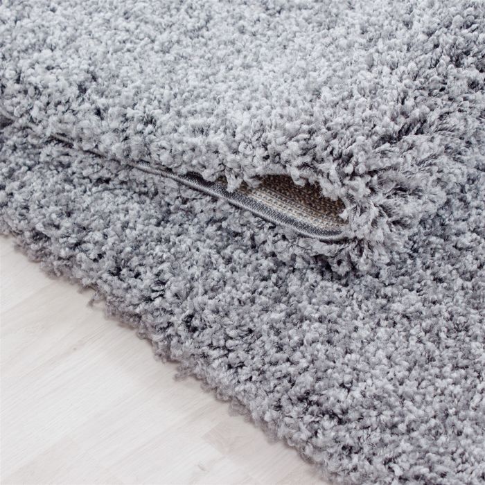 Life Shaggy vloerkleed hoogpolig rechthoek 160x230cm lichtgrijs