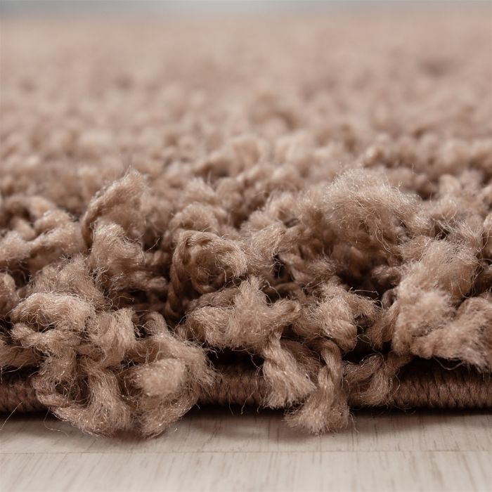 Life Shaggy vloerkleed hoogpolig rechthoek 160x230cm mokka