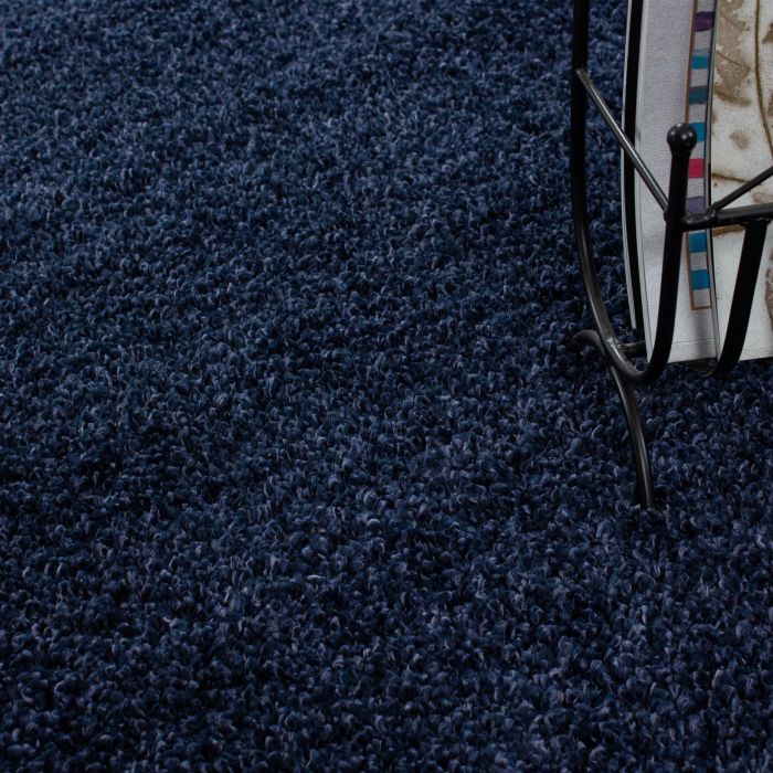 Life Shaggy vloerkleed hoogpolig rechthoek 160x230cm navy blauw
