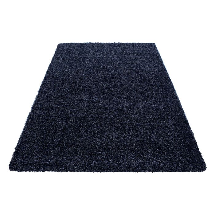 Life Shaggy vloerkleed hoogpolig rechthoek 160x230cm navy blauw