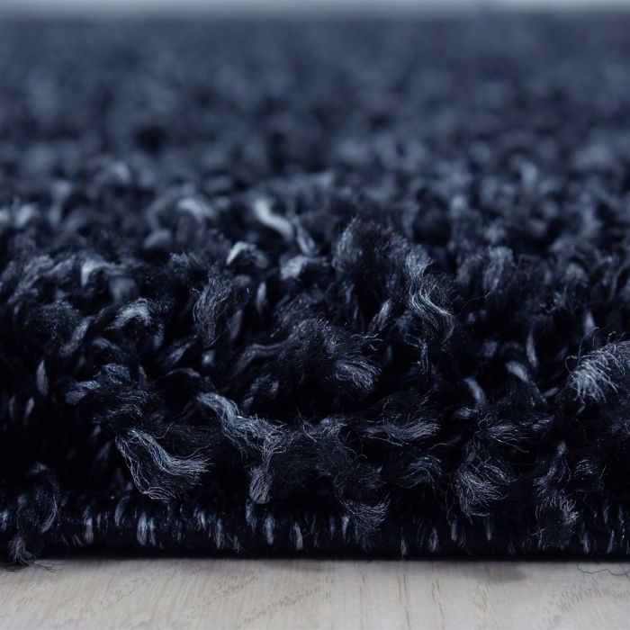 Life Shaggy vloerkleed hoogpolig rechthoek 160x230cm navy blauw