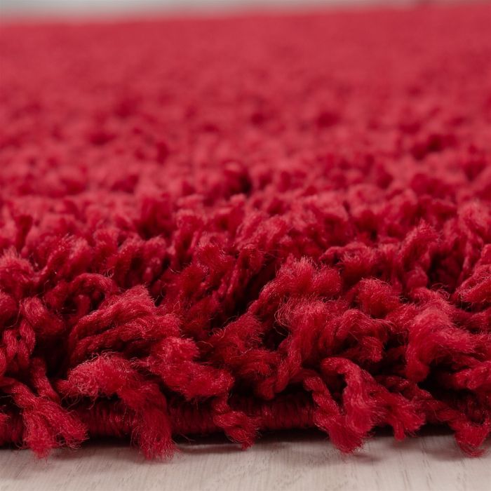 Life Shaggy vloerkleed hoogpolig rechthoek 80x150cm rood
