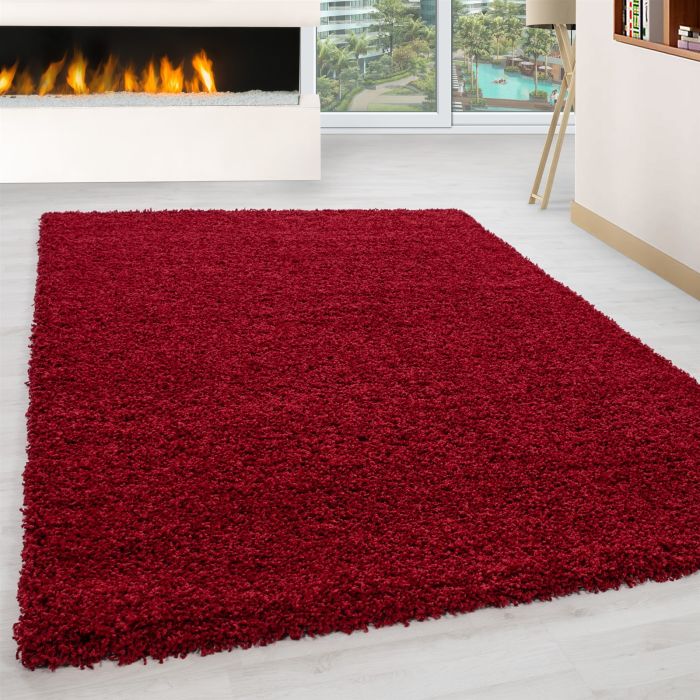 Life Shaggy vloerkleed hoogpolig rechthoek 200x290cm rood