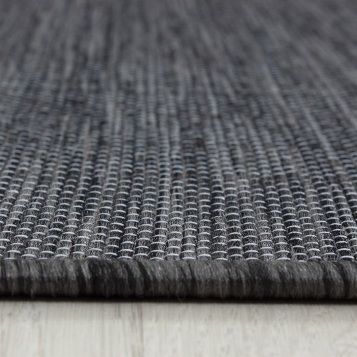 Mambo buitenkleed platgeweven rechthoek 200x290cm zwart