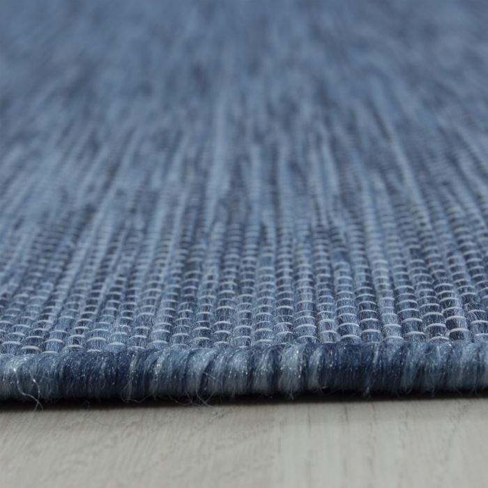 Mambo buitenkleed platgeweven rechthoek 80x150cm blauw