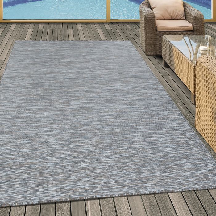 Mambo buitenkleed platgeweven rechthoek 120x170cm taupe