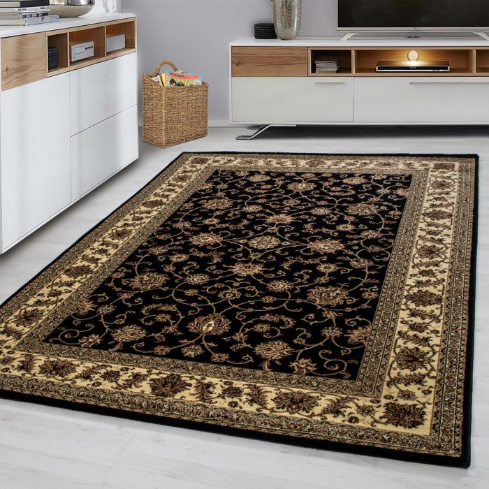 Marrakesh Layla vloerkleed laagpolig rechthoek 160x230cm zwart