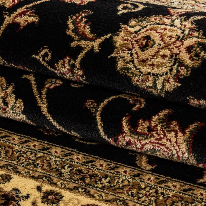 Marrakesh Layla vloerkleed laagpolig rechthoek 160x230cm zwart