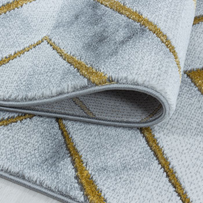 Naxos Rhamnous W vloerkleed laagpolig rechthoek 80x150cm goud