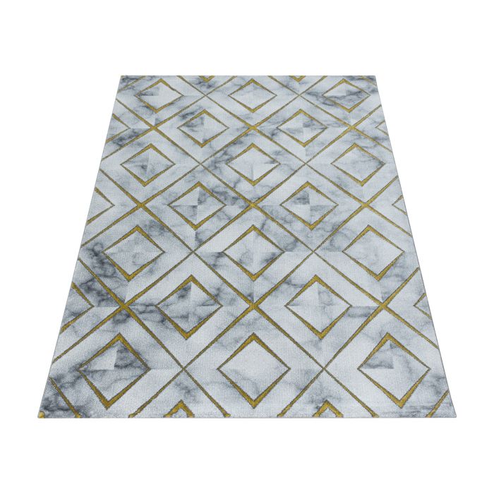 Naxos Rhamnous W vloerkleed laagpolig rechthoek 120x170cm goud