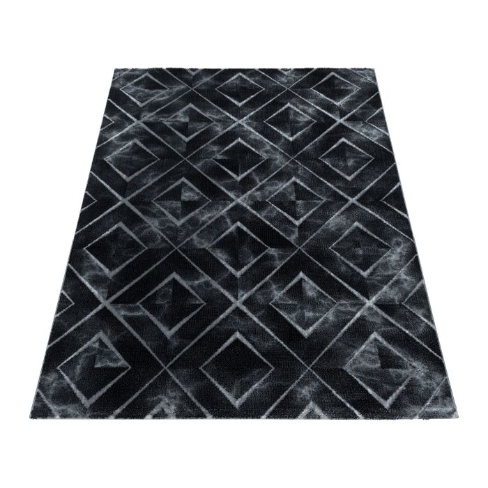 Naxos Rhamnous B vloerkleed laagpolig rechthoek 200x290cm zilverkleur
