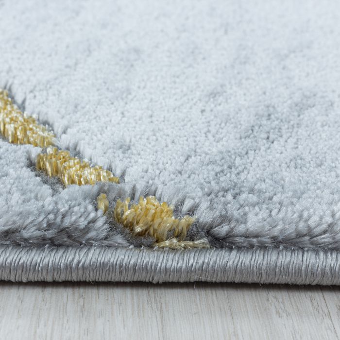 Naxos Marmer vloerkleed laagpolig rechthoek 80x150cm goud