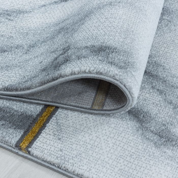 Naxos Tegel vloerkleed laagpolig rechthoek 160x230cm goud