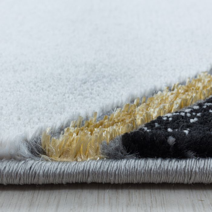 Naxos Kera vloerkleed laagpolig loper 80x250cm goud