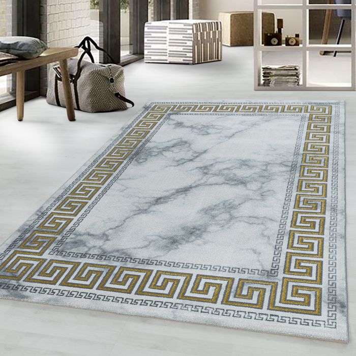 Naxos Laby vloerkleed laagpolig loper 80x250cm goud