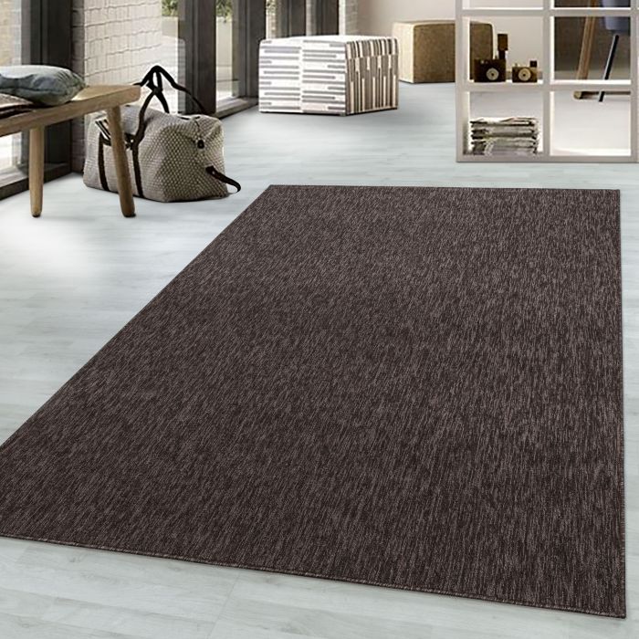 Nizza vloerkleed lussenpolig rechthoek 120x170cm bruin