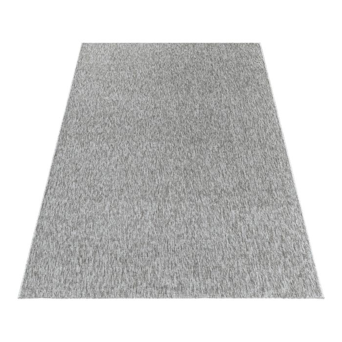 Nizza vloerkleed lussenpolig rechthoek 80x150cm lichtgrijs