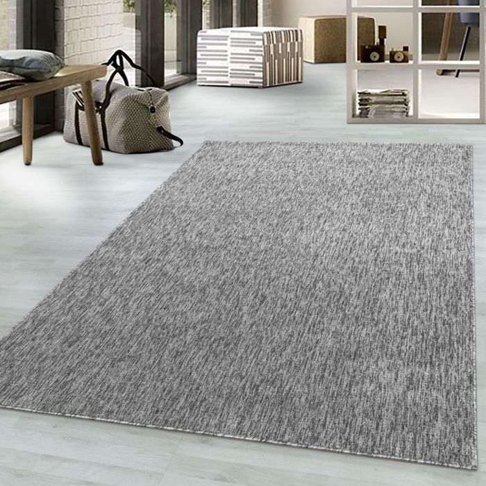 Nizza vloerkleed lussenpolig rechthoek 80x150cm lichtgrijs