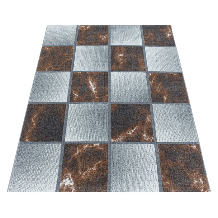 Ottawa Blok vloerkleed laagpolig rechthoek 200x290cm koper
