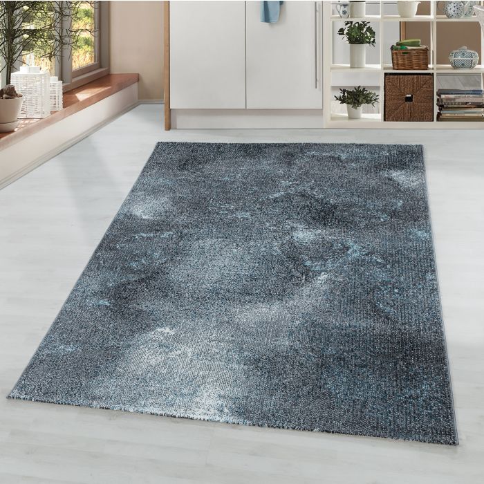 Ottawa Ging vloerkleed laagpolig rechthoek 160x230cm blauw
