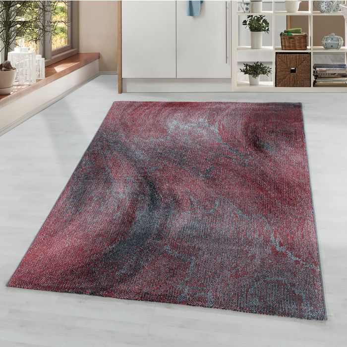Ottawa Canvas vloerkleed laagpolig rechthoek 200x290cm rood