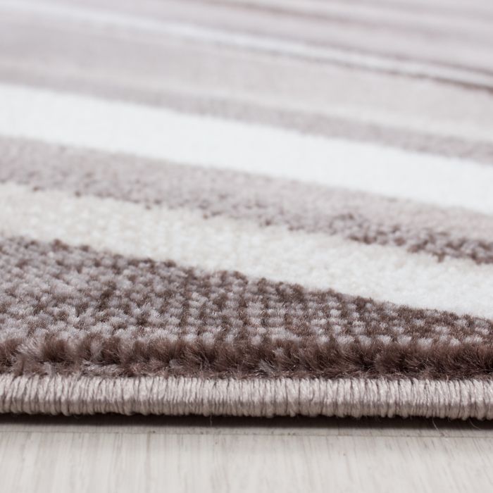 Parma Kristal vloerkleed laagpolig rechthoek 200x290cm bruin