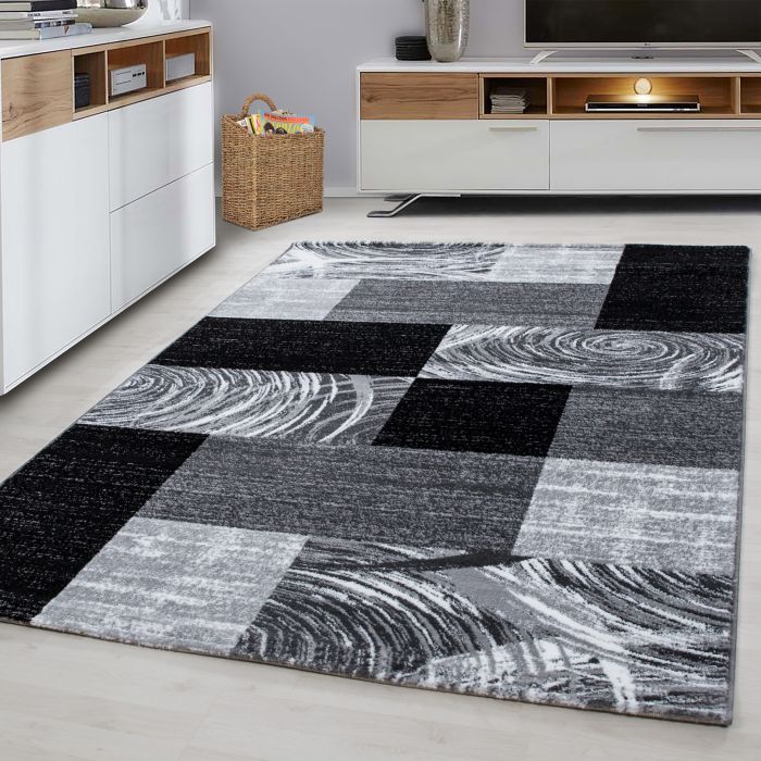 Parma Jawa vloerkleed laagpolig rechthoek 120x170cm zwart