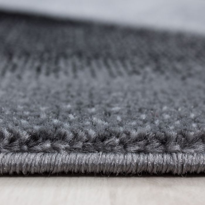 Parma Soft vloerkleed laagpolig rechthoek 160x230cm zwart