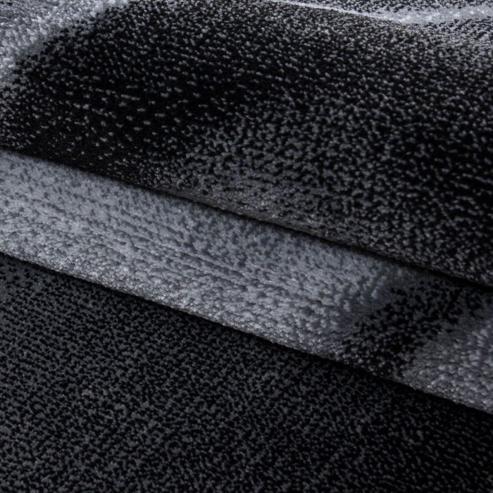 Parma Soft vloerkleed laagpolig rechthoek 160x230cm zwart