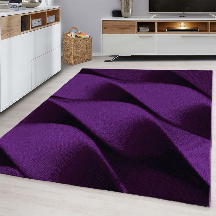 Parma Soft vloerkleed laagpolig rechthoek 160x230cm lila
