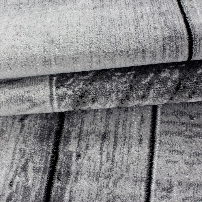 Parma Lami vloerkleed laagpolig rechthoek 80x150cm zwart