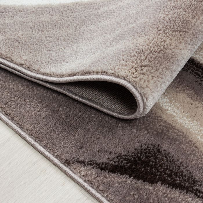 Parma Saty vloerkleed laagpolig rechthoek 160x230cm bruin