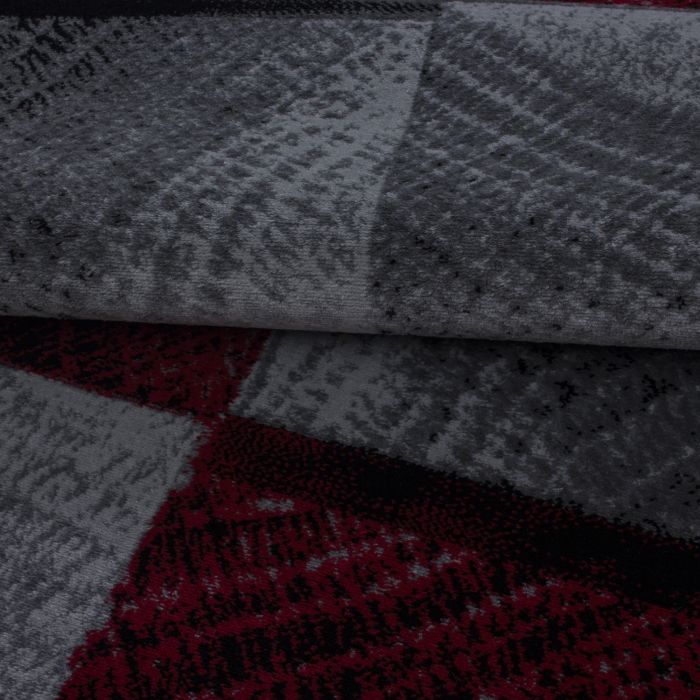 Plus Blok vloerkleed laagpolig rechthoek 120x170cm rood