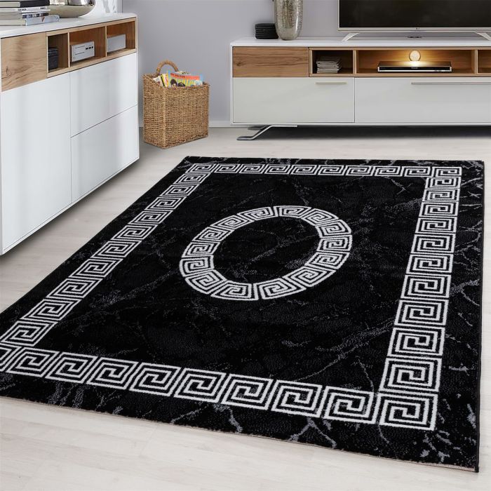 Plus Laby vloerkleed laagpolig rechthoek 160x230cm zwart