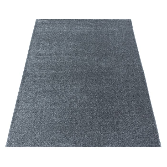 Rio One vloerkleed hoogpolig rechthoek 160x230cm zilverkleur