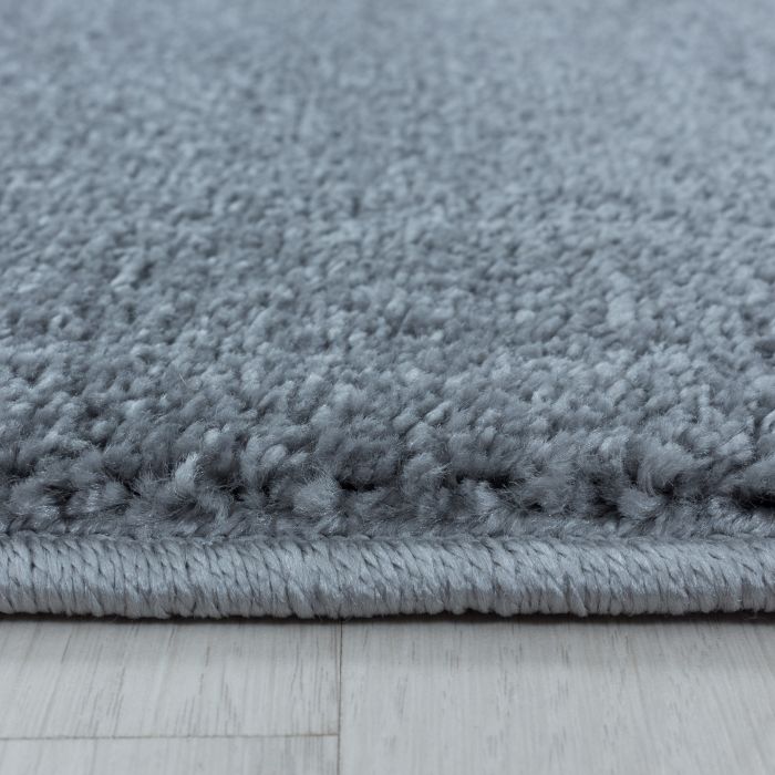 Rio One vloerkleed hoogpolig rechthoek 160x230cm zilverkleur