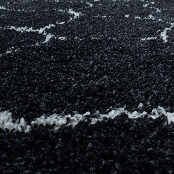 Salsa Shaggy vloerkleed hoogpolig rechthoek 240x340cm antraciet