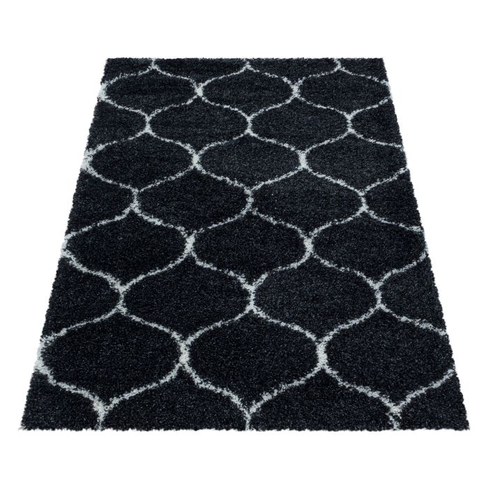 Salsa Shaggy vloerkleed hoogpolig rechthoek 240x340cm antraciet