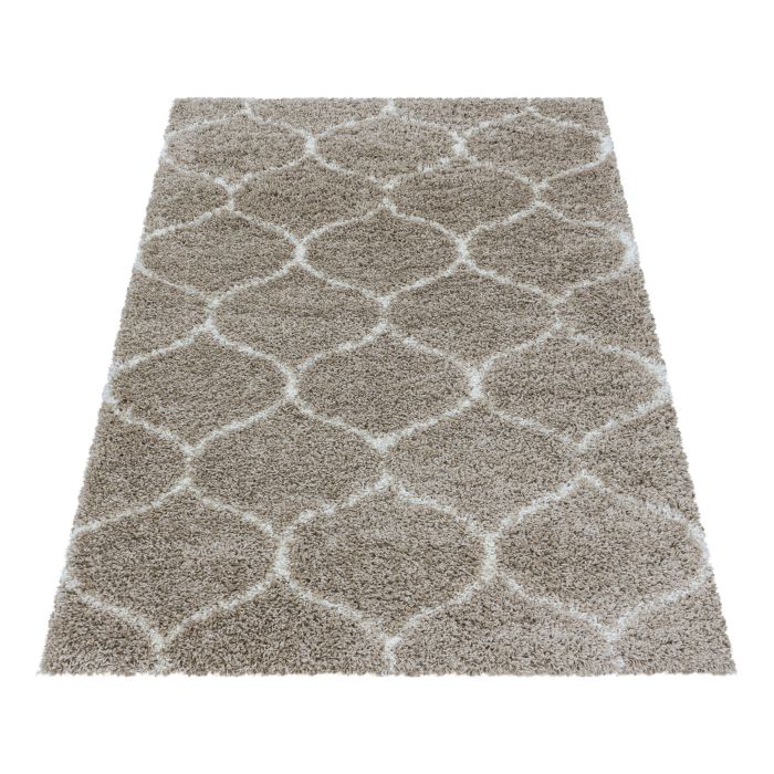 Salsa Shaggy vloerkleed hoogpolig rechthoek 240x340cm beige