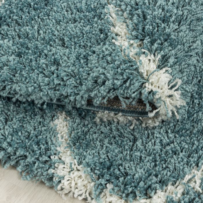 Salsa Shaggy vloerkleed hoogpolig rechthoek 280x370cm blauw