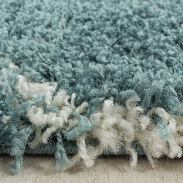 Salsa Shaggy vloerkleed hoogpolig rechthoek 280x370cm blauw
