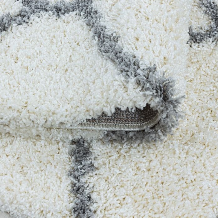 Salsa Shaggy vloerkleed hoogpolig rechthoek 60x110cm crème