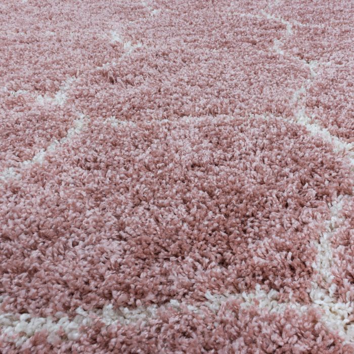 Salsa Shaggy vloerkleed hoogpolig rechthoek 120x170cm roos
