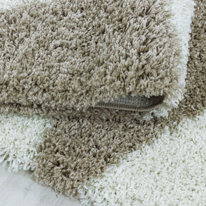 Tango Shaggy vloerkleed hoogpolig rechthoek 240x340cm beige