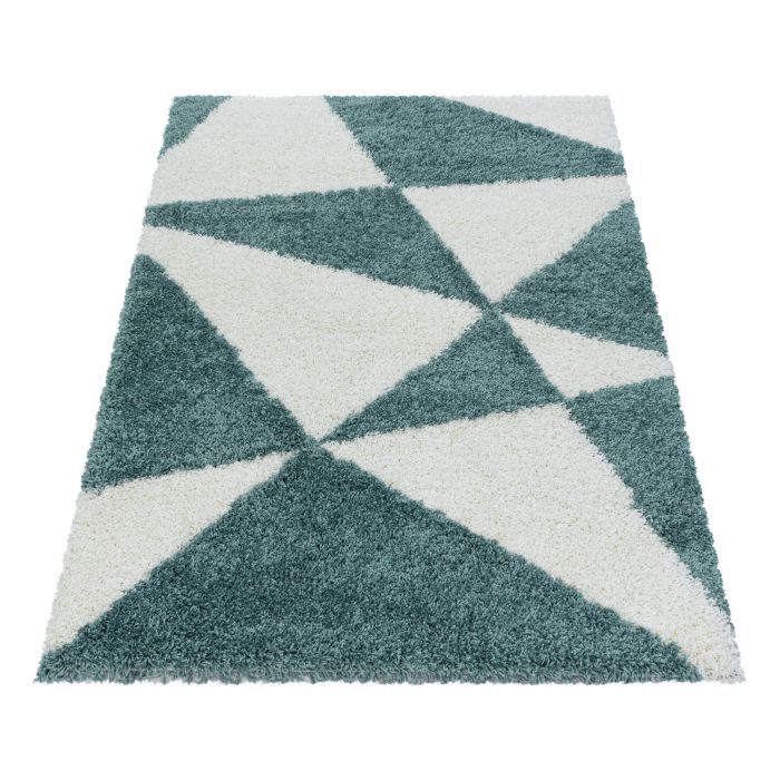 Tango Shaggy vloerkleed hoogpolig rechthoek 160x230cm blauw