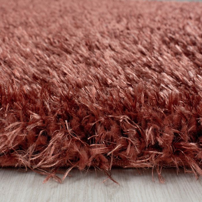 Brilliant Shaggy vloerkleed hoogpolig rechthoek 120x170cm koper