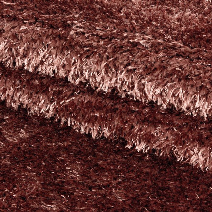 Brilliant Shaggy vloerkleed hoogpolig rechthoek 120x170cm koper